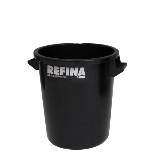 Refina 50L X-2 Black Heavy Duty Plaster Mixing Bucket Tub